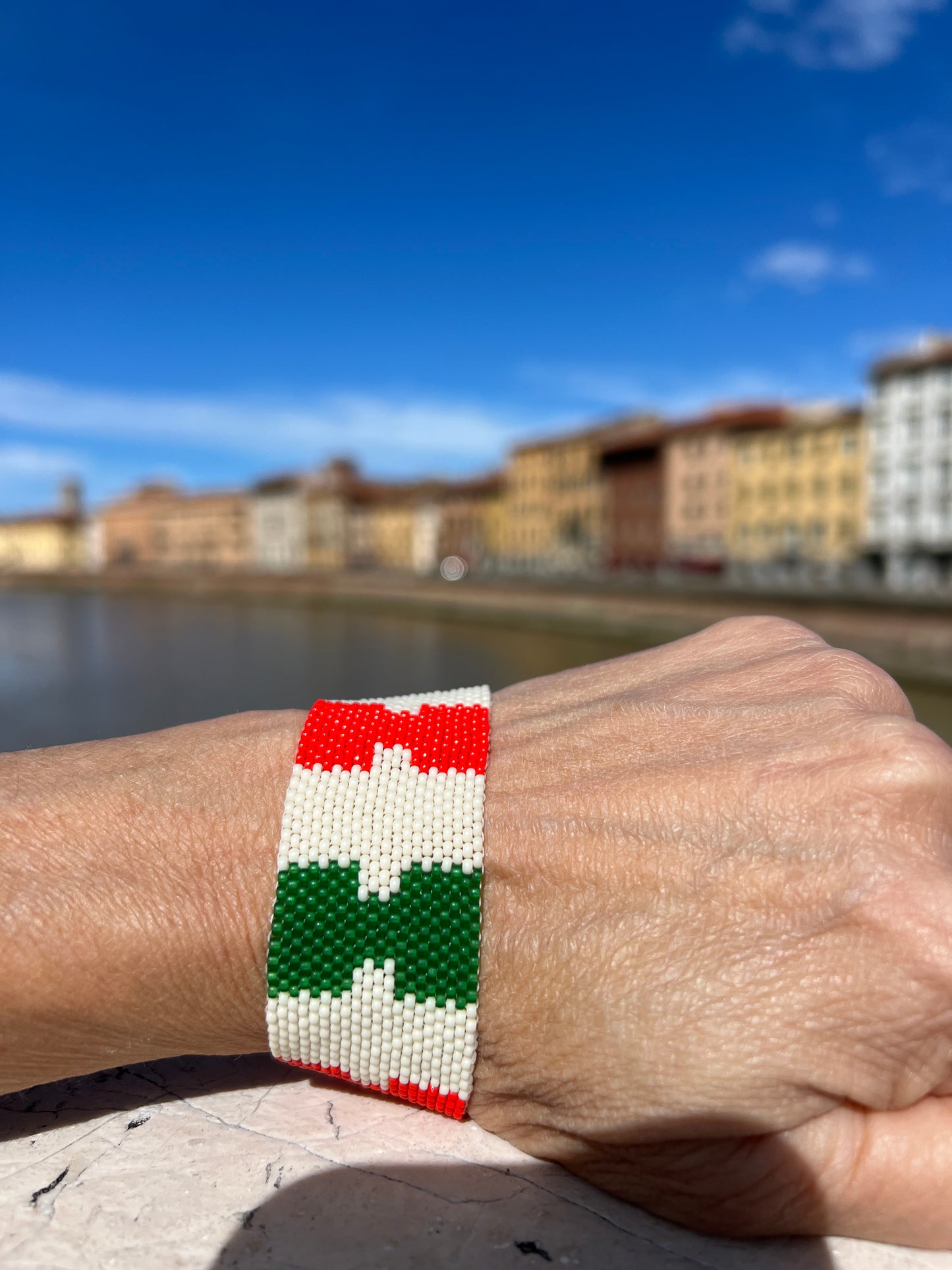 Italian Flag Bracelet