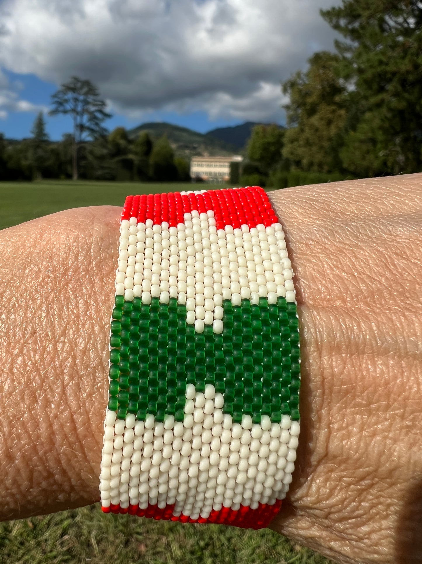 Italian Flag Bracelet