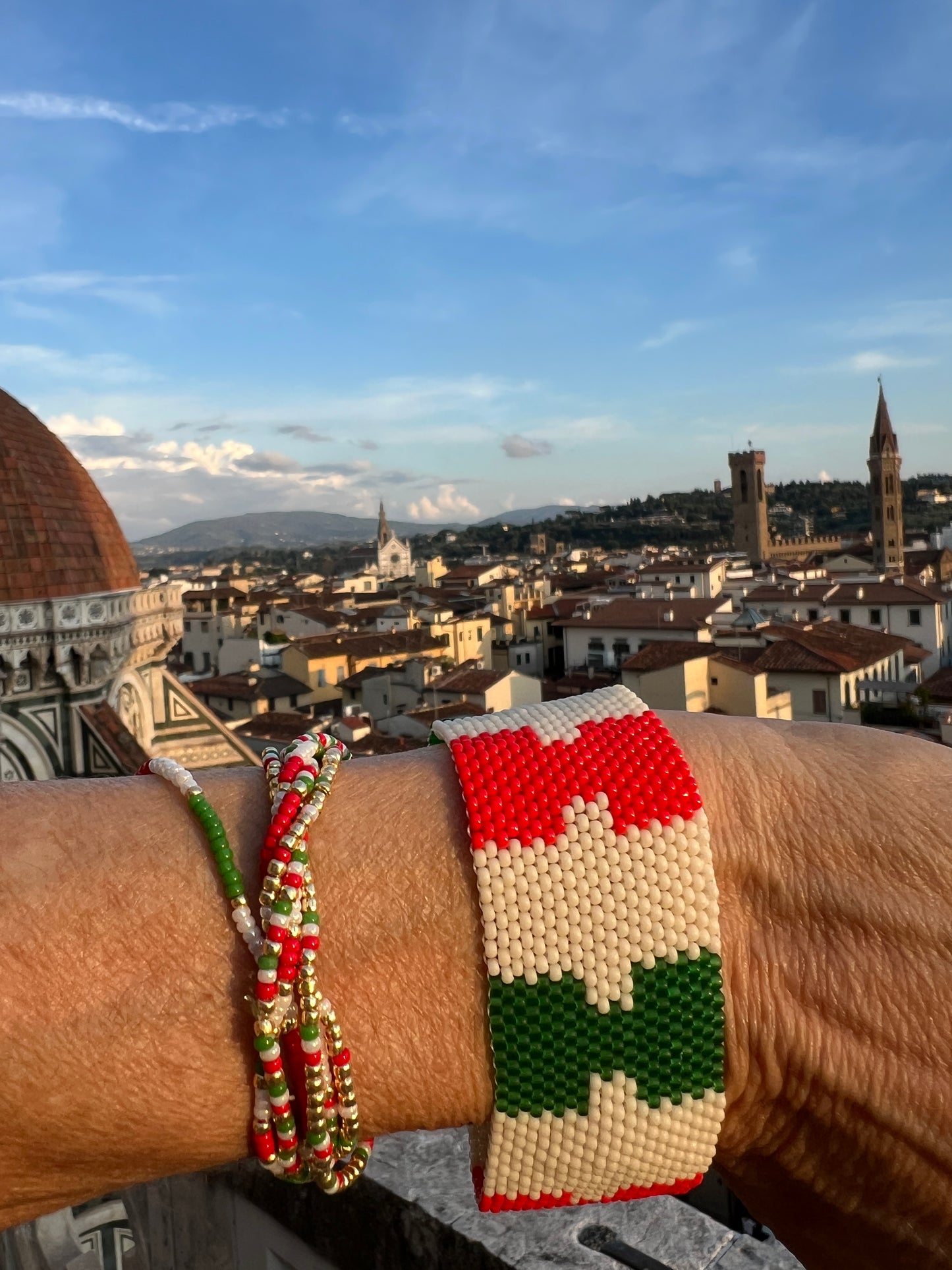 Italian Flag Bracelet