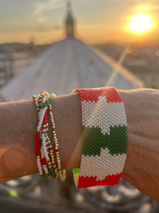 Italian Flag Bracelet